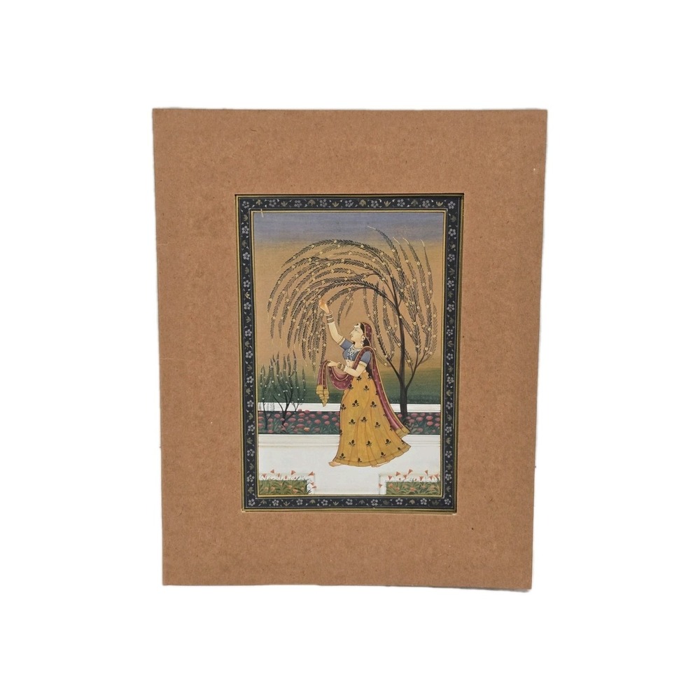 OLD INDIAN MINIATURE PAINTING PAHARI‎ STYLE